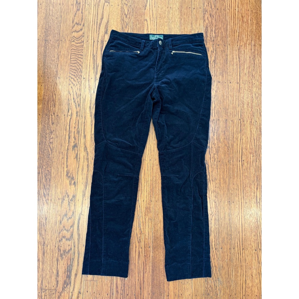 Lauren Active Ralph Lauren Navy Corduroy Equestrian Riding Pants 8
